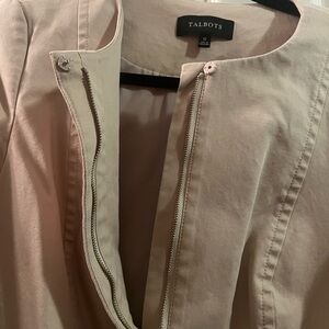 Talbots Blush Pink Open Jacket